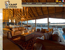 Tablet Screenshot of camp-hwange.com